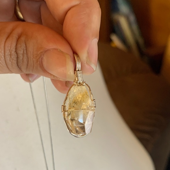 Citrine silver pendant - Picture 1 of 3